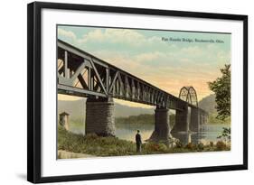 Panhandle Bridge at Steubenville-null-Framed Art Print