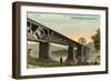 Panhandle Bridge at Steubenville-null-Framed Art Print