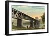 Panhandle Bridge at Steubenville-null-Framed Art Print