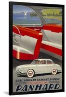 Panhard Automobiler by Mediterranean Beach-null-Framed Giclee Print