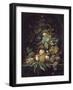 Panier de fleurs, fruits et insectes dans une niche-Abraham Mignon-Framed Giclee Print