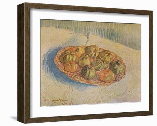 'Panier Rempli De Pommes', 1887-Vincent van Gogh-Framed Giclee Print