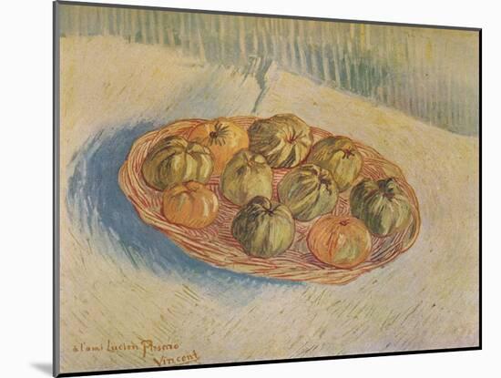 'Panier Rempli De Pommes', 1887-Vincent van Gogh-Mounted Giclee Print