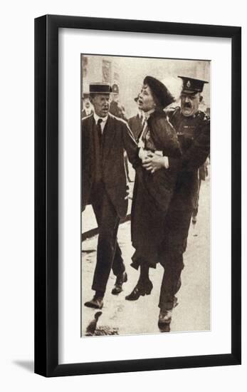 Pankhurst Arrested 1914-null-Framed Giclee Print