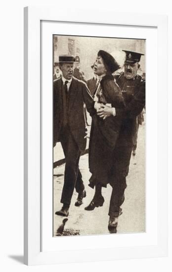 Pankhurst Arrested 1914-null-Framed Giclee Print