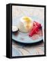 Panna Cotta with Rhubarb-Steve Baxter-Framed Stretched Canvas