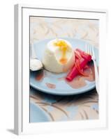 Panna Cotta with Rhubarb-Steve Baxter-Framed Photographic Print