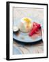 Panna Cotta with Rhubarb-Steve Baxter-Framed Photographic Print