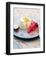 Panna Cotta with Rhubarb-Steve Baxter-Framed Photographic Print