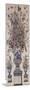 Panneau composé de 108 carreaux (tegeltableau); grand vase Médicis posé sur un piédestal garni-null-Mounted Giclee Print