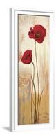 Panneau coquelicots-Nathalie Besson-Framed Premium Giclee Print