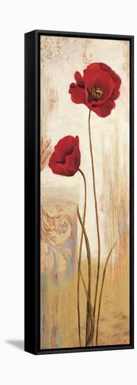 Panneau coquelicots-Nathalie Besson-Framed Stretched Canvas