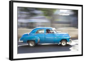 Panned' Shot of Old American Car to Capture Sense of Movement-Lee Frost-Framed Photographic Print