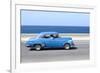 Panned' Shot of Old Blue American Car to Capture Sense of Movement-Lee Frost-Framed Photographic Print