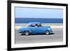 Panned' Shot of Old Blue American Car to Capture Sense of Movement-Lee Frost-Framed Photographic Print