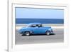 Panned' Shot of Old Blue American Car to Capture Sense of Movement-Lee Frost-Framed Photographic Print