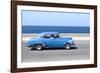 Panned' Shot of Old Blue American Car to Capture Sense of Movement-Lee Frost-Framed Photographic Print