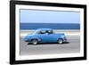 Panned' Shot of Old Blue American Car to Capture Sense of Movement-Lee Frost-Framed Photographic Print