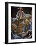 Panning For Gold at Sutter's Fort-Dean Cornwell-Framed Giclee Print