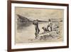 Panning Gold on the Yukon River Klondike Canada-C.e. Fripp-Framed Premium Giclee Print