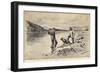 Panning Gold on the Yukon River Klondike Canada-C.e. Fripp-Framed Art Print