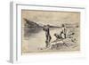 Panning Gold on the Yukon River Klondike Canada-C.e. Fripp-Framed Art Print