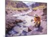 Panning Gold, Wyoming, 1949-William Robinson Leigh-Mounted Giclee Print