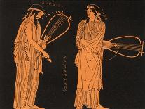 Alcaeus Greek Poet with Sappho-Panofka Manners-Framed Stretched Canvas