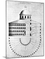 Panopticon -Prison Design by Jeremy Bentham-null-Mounted Photographic Print