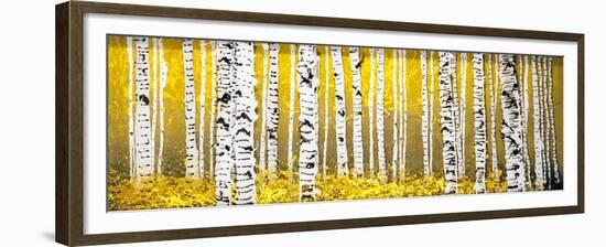 Panor Aspens Yellow Floor-Roderick E. Stevens-Framed Giclee Print