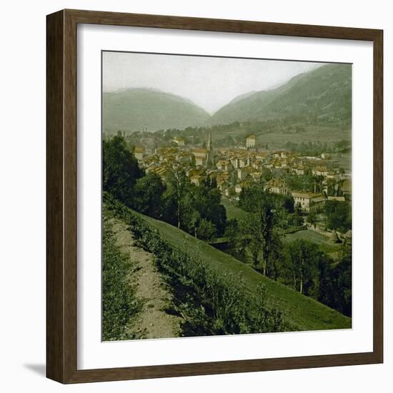 Panorama, Allevard-Les-Bains (Isère, France), around 1900-Leon, Levy et Fils-Framed Photographic Print