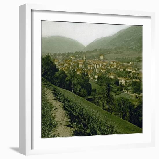 Panorama, Allevard-Les-Bains (Isère, France), around 1900-Leon, Levy et Fils-Framed Photographic Print