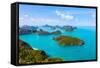 Panorama Ang Thong National Marine Park Islands. Sleeping Cow Island, Three Pillars Island, Ko Wua,-Kalamurzing-Framed Stretched Canvas