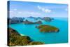 Panorama Ang Thong National Marine Park Islands. Sleeping Cow Island, Three Pillars Island, Ko Wua,-Kalamurzing-Stretched Canvas