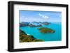 Panorama Ang Thong National Marine Park Islands. Sleeping Cow Island, Three Pillars Island, Ko Wua,-Kalamurzing-Framed Photographic Print