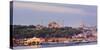 Panorama. Blue Mosque and Hagia Sophia on the Golden Horn. Istanbul. Turkey-Tom Norring-Stretched Canvas