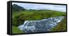 Panorama, Cascades in the Skogaheidi-Catharina Lux-Framed Stretched Canvas