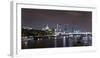 Panorama, City of London, St Paul's Cathedral, Anglican Cathedral, the Thames-Axel Schmies-Framed Photographic Print
