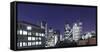 Panorama, City of London, Swiss-Re-Tower, 30 St. Mary Axe, England, Great Britain-Axel Schmies-Framed Stretched Canvas