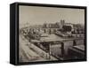 Panorama de Paris, vers le Pont-Neuf-Gray Gustave Le-Framed Stretched Canvas