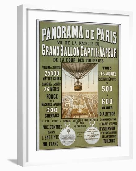 Panorama de Paris-null-Framed Giclee Print