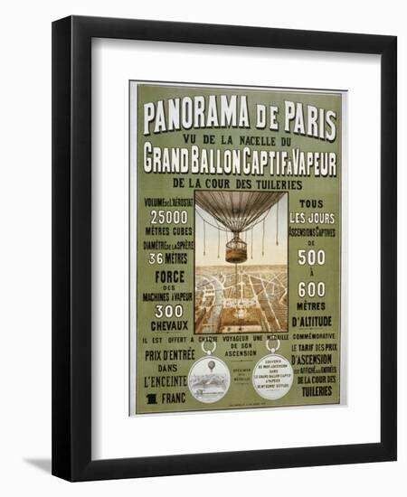 Panorama de Paris-null-Framed Premium Giclee Print