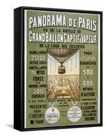 Panorama de Paris-null-Framed Stretched Canvas