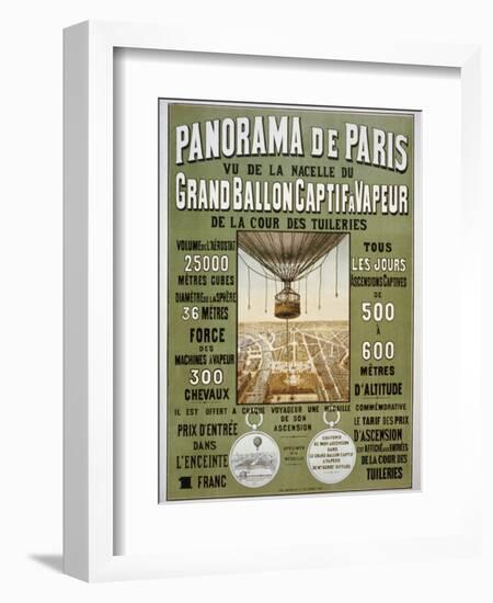 Panorama de Paris-null-Framed Giclee Print