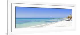 Panorama from Palm Beach on Aruba Island-nilayaji-Framed Photographic Print