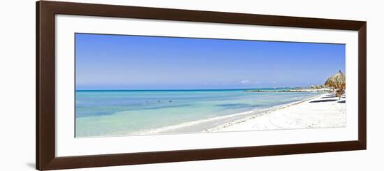 Panorama from Palm Beach on Aruba Island-nilayaji-Framed Photographic Print