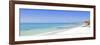 Panorama from Palm Beach on Aruba Island-nilayaji-Framed Photographic Print