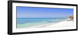 Panorama from Palm Beach on Aruba Island-nilayaji-Framed Photographic Print