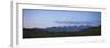 Panorama from Salfeins of the Kalkkogel in the Blue Hour in the Morning-Niki Haselwanter-Framed Photographic Print