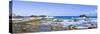 Panorama from the Natural Pool in the Wild Ocean on Aruba-nilayaji-Stretched Canvas